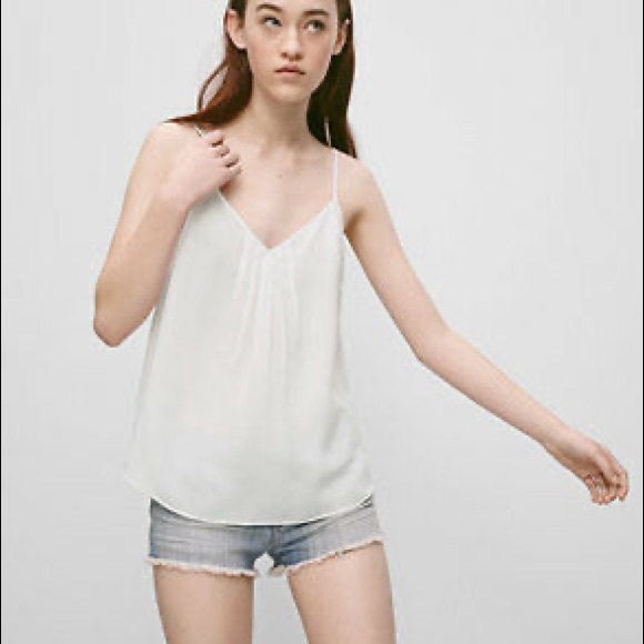 Aritzia Talula Waverly Blouse Light Pink Blush - Picture 2 of 16